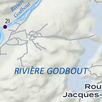 Fédération québécoise pour le saumon atlantique Rivière Godbout SaumonQC digital map