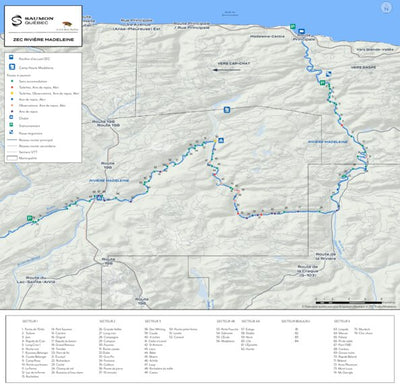 Fédération québécoise pour le saumon atlantique Rivière Madeleine SaumonQC digital map