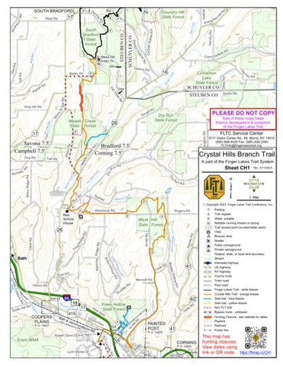 Finger Lakes Trail Conference CH1 – S Bradford – Painted Post digital map