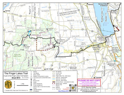 Finger Lakes Trail Conference M14 – Watkins Glen digital map