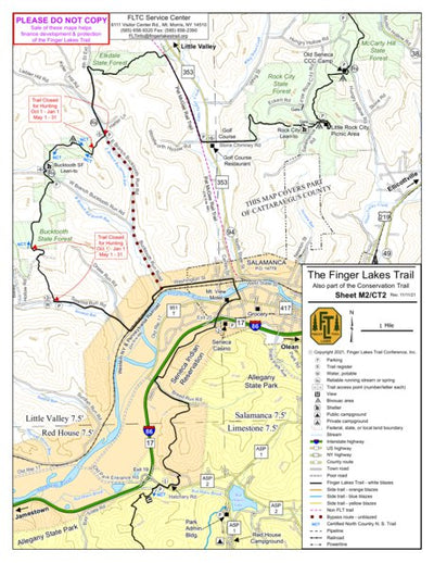 Finger Lakes Trail Conference M2/CT2 – Salamanca digital map