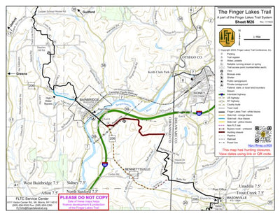 Finger Lakes Trail Conference M26 – Bainbridge digital map