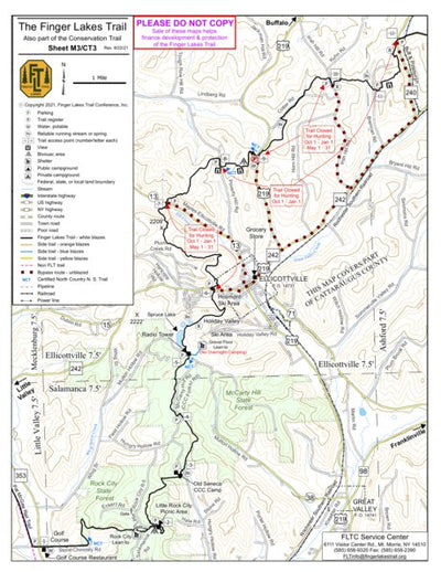 Finger Lakes Trail Conference M3/CT3 – Ellicottville digital map