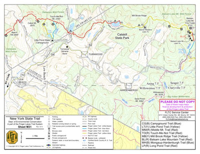 Finger Lakes Trail Conference M31 – Little Pond/Alder Lake digital map