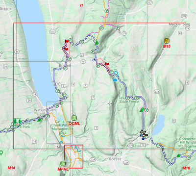 Finger Lakes Trail Conference MFHL - Montour Falls digital map
