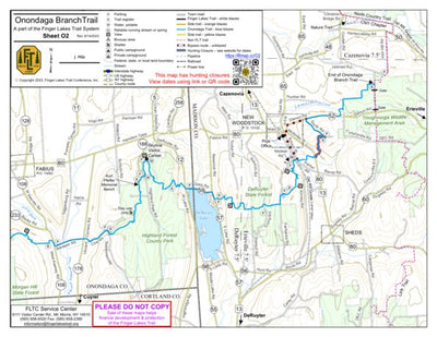 Finger Lakes Trail Conference O2 - DeRuyter Lake digital map