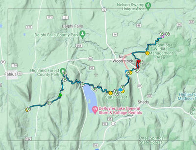 Finger Lakes Trail Conference O2 - DeRuyter Lake digital map