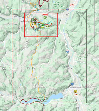 Finger Lakes Trail Conference PMHL - Pinnacle S.P./McCarthy Hill S.F. digital map