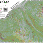 Map IQ Whistler Blackcomb Terrain Slope Map Preview 1