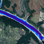 01. Дністровське водосховище (ГЕС, с. Наддністрянське). Карта глибин Preview 1