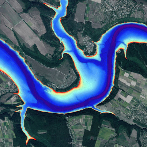 02. Дністровське водосховище (с. Рудківці). Карта глибин Preview 1