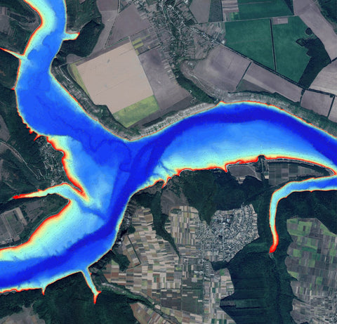 07. Дністровське водосховище (смт Стара Ушиця). Карта глибин Preview 1