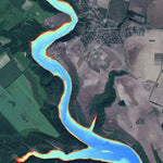 08. Дністровське водосховище (р. Ушиця, с. Вахнівці). Карта глибин Preview 1