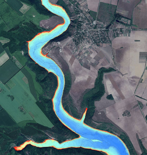 08. Дністровське водосховище (р. Ушиця, с. Вахнівці). Карта глибин Preview 1