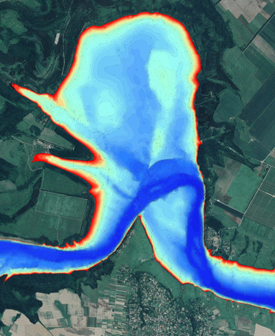 12. Дністровське водосховище (Бакота). Карта глибин Preview 1