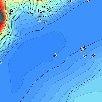 17. Дністровське водосховище (с. Макарівка). Карта глибин Preview 2