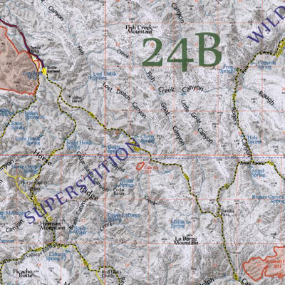 Arizona GMU 24B - FlatlineMaps 25 Map by Flatline Maps LLC | Avenza Maps