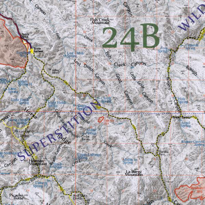 Flatline Maps LLC Arizona GMU 24B - FlatlineMaps 25H digital map