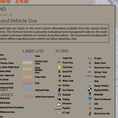 Flatline Maps LLC Arizona GMU 24B - FlatlineMaps 25H digital map
