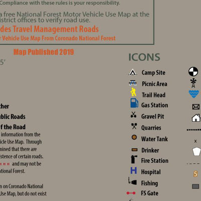 Flatline Maps LLC Arizona GMU 35B - FlatlineMaps F digital map