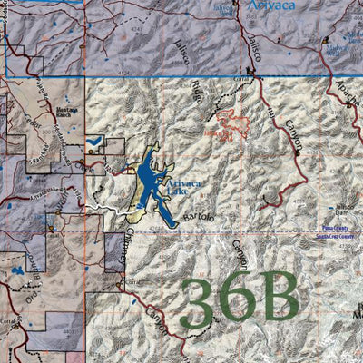 Flatline Maps LLC Arizona GMU 36B - FlatlineMaps F digital map