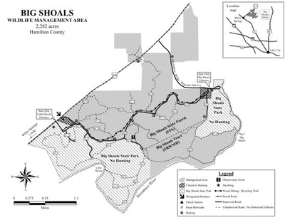 Big Shoals WMA Brochure Map Preview 1