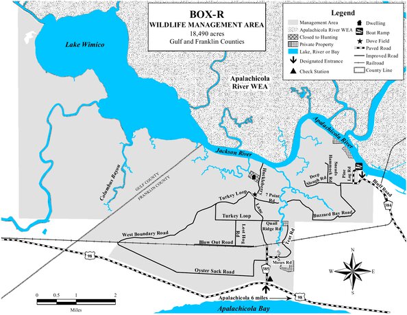 Box R Area Florida Map Box-R WMA Brochure Map by Florida Fish and Wildlife Conservation ...