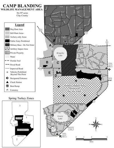 Camp Blanding WMA Brochure Map Preview 1