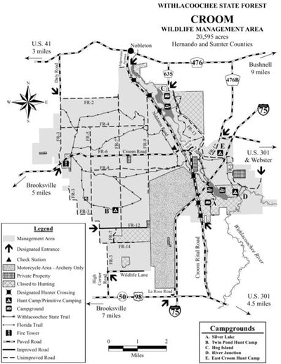 Croom WMA Brochure Map Preview 1