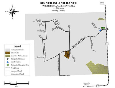 Dinner Island Ranch WMA Brochure Map Preview 1