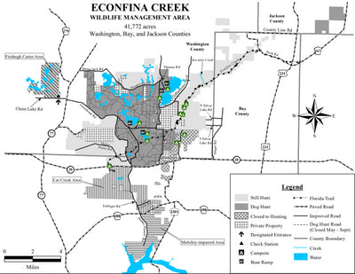 Econfina Creek WMA Brochure Map Preview 1