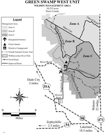 Green Swamp West WMA Brochure Map Preview 1