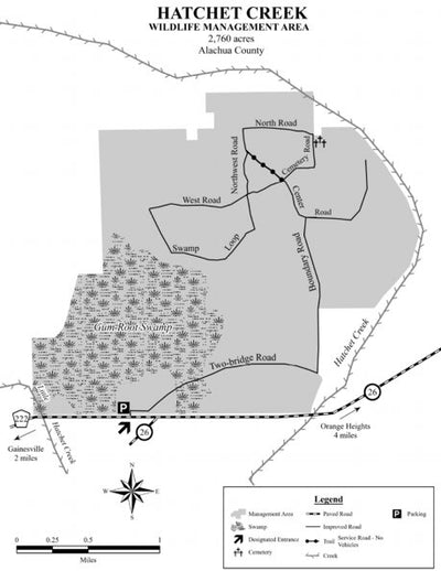 Hatchet Creek WMA Brochure Map Preview 1