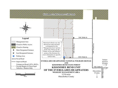 Kissimmee Bend Unit of the Everglades Headwaters WMA Brochure Map Preview 1