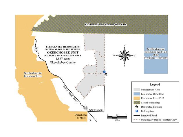 Okeechobee Unit of the Everglades Headwaters WMA Brochure Map by ...