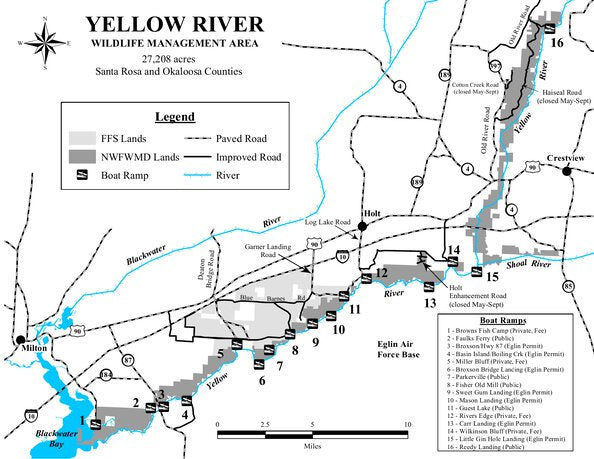 Yellow River WMA Brochure Map by - Florida Fish And Wildlife Conservation Commission Yellow River Wma Brochure Map Map 904225 Preview 0