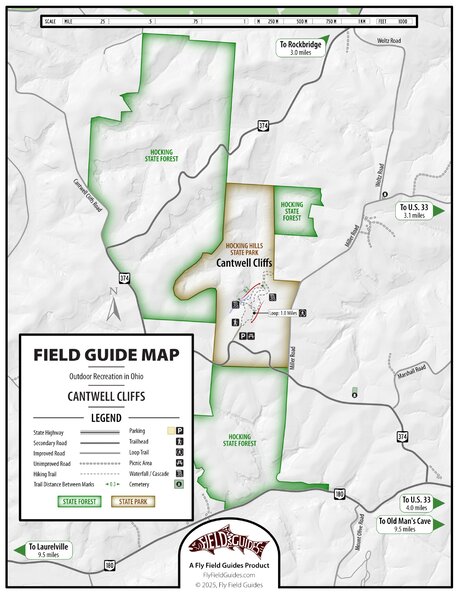Cantwell Cliffs - Hocking Hills State Park Ohio - Fly Field Guides Preview 1