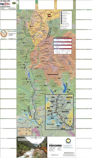 Fly Fishing Outfitters Animas River Colorado - FFO digital map