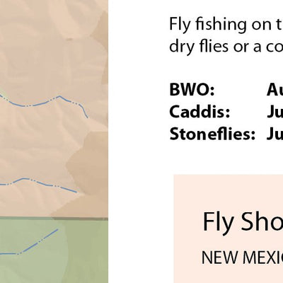 Fly Fishing Outfitters Rio Costilla River New Mexico - FFO digital map