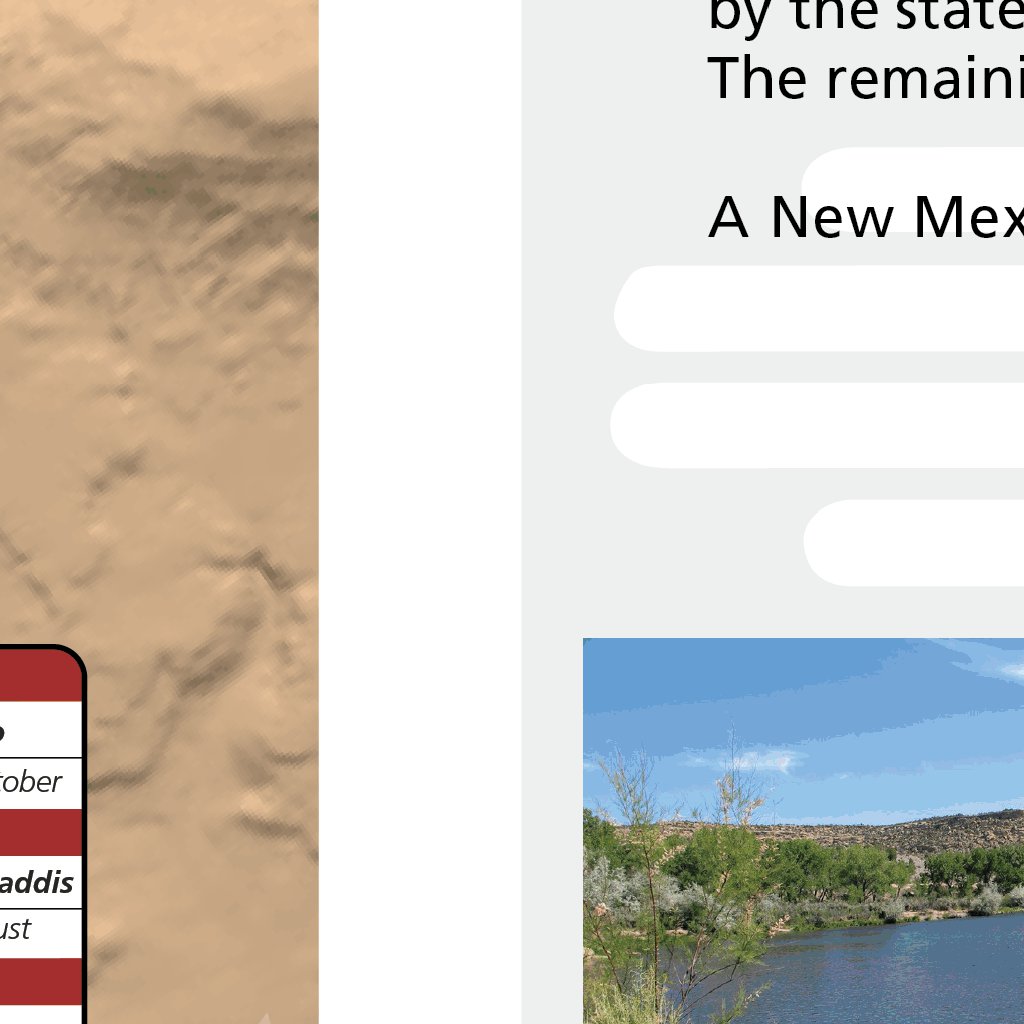 San Juan River New Mexico FFO Map by Fly Fishing Outfitters