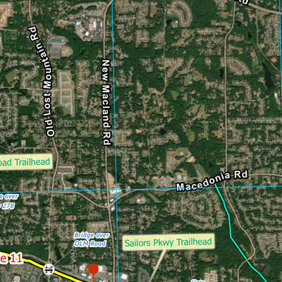 The Silver Comet Trail GeoPDF (Imagery Background) Preview 3