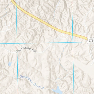 The Silver Comet Trail GeoPDF (Shaded Relief/Roads) Preview 2