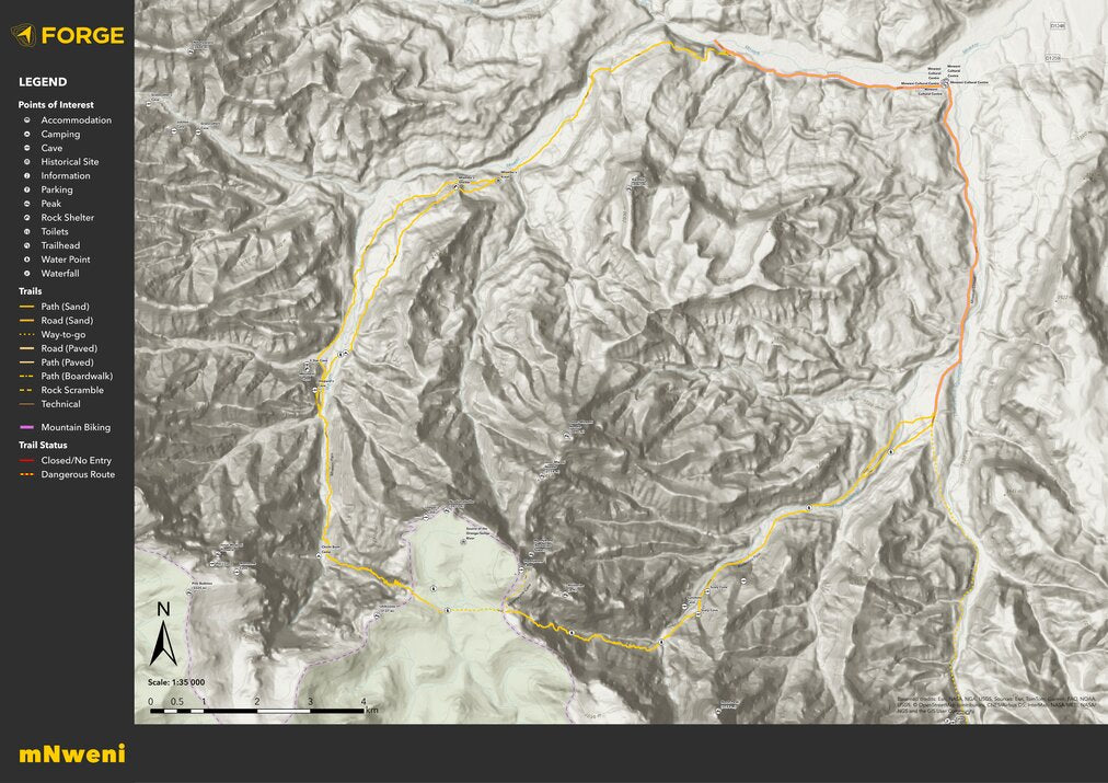 Mnweni Map by Forge | Avenza Maps