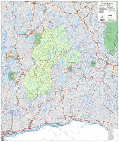 Carte d'accès en pourvoirie - Laurentides Sud Preview 1