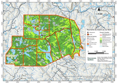 Secteurs de chasse pourvoirie Grand Lac du Nord et Club Lac des Perches Preview 1
