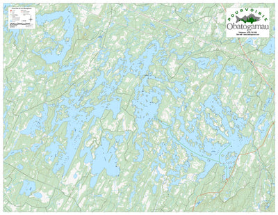 FPQ Pourvoirie du Lac Obatogamau - Carte générale digital map