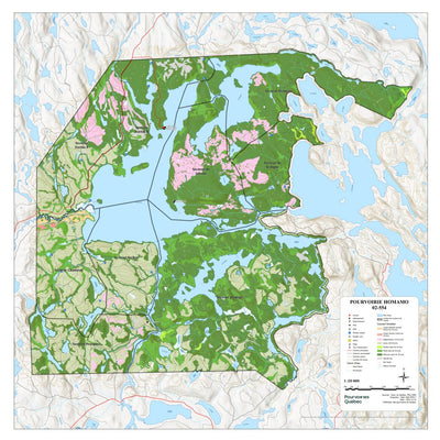 FPQ Pourvoirie Homamo - Carte générale digital map