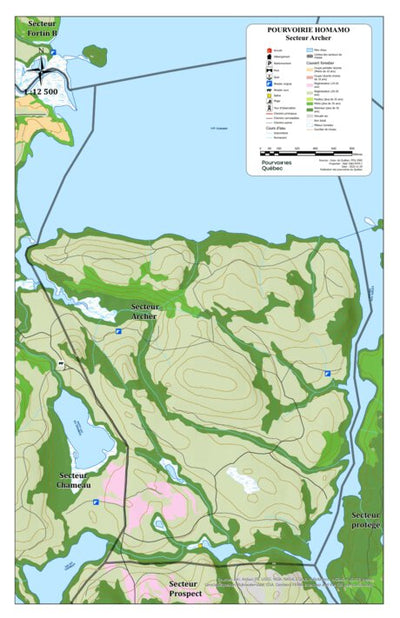 FPQ Pourvoirie Homamo - Secteur Archer digital map