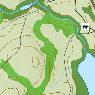 FPQ Pourvoirie Homamo - Secteur Chameau digital map
