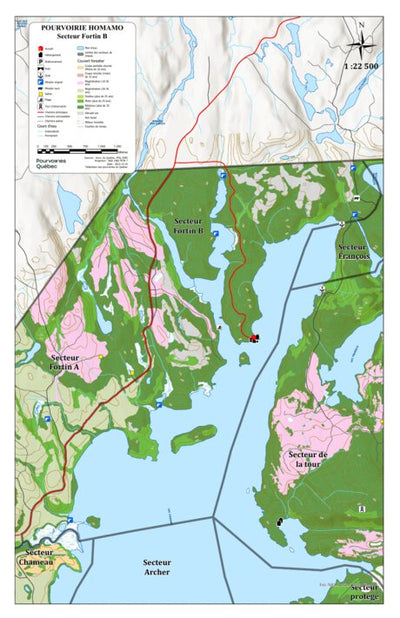 FPQ Pourvoirie Homamo - Secteur Fortin B digital map